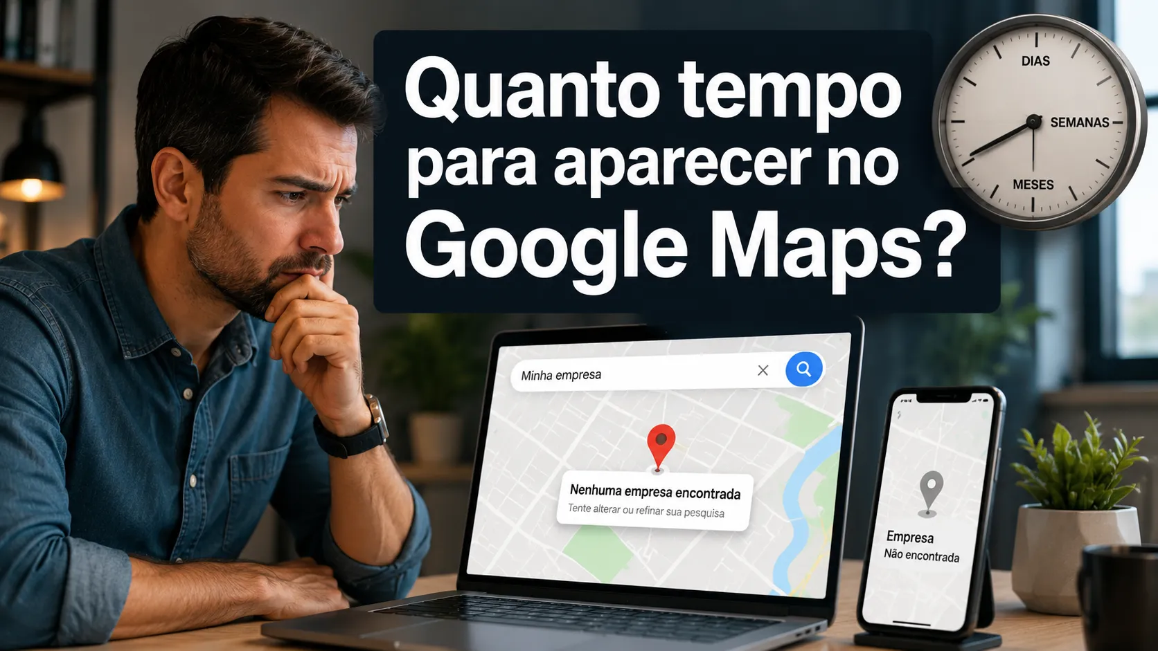 Quanto tempo demora para minha empresa aparecer no Google Maps